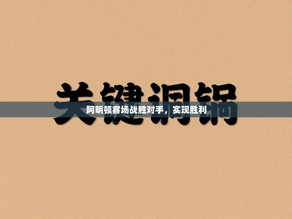 阿明顿客场战胜对手，实现胜利  第2张